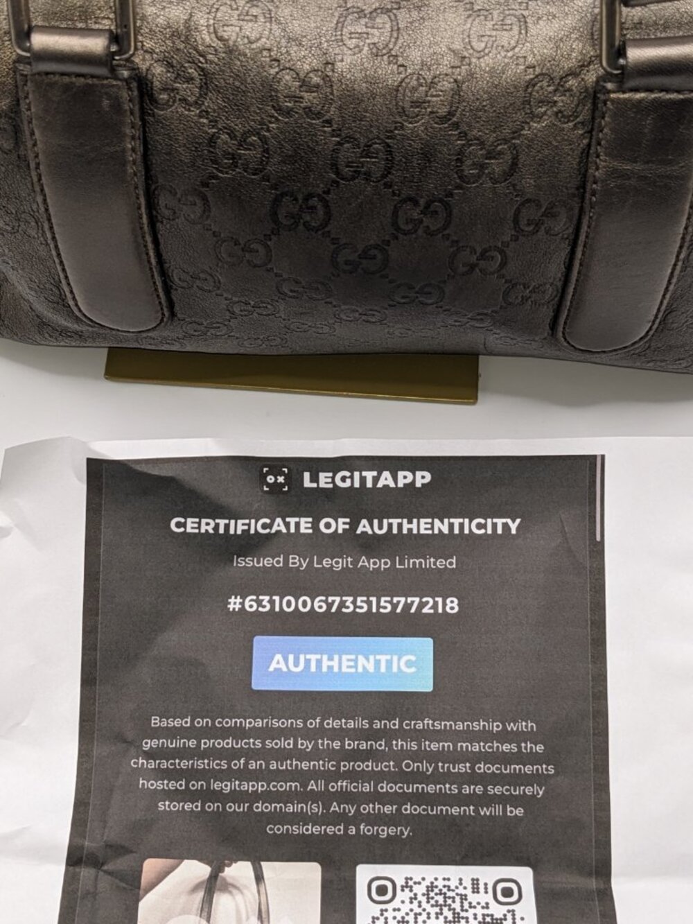 Authentic Gucci Metallic GG Monogram Boston Shoulder Bag - Picture 9 of 9